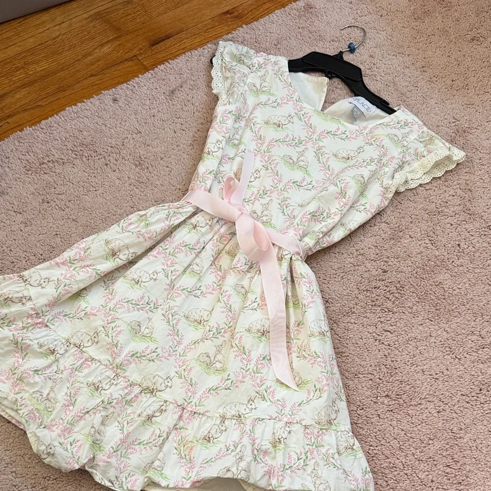 The Children's Place Floral Dress with Pink Accents